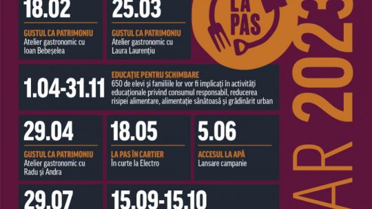 La Pas prin Timișoara 2023 sustenabilă: Educație pentru schimbare, ateliere de gătit responsabil, apă pentru toți și Festivalul de Gastronomie Artizanală