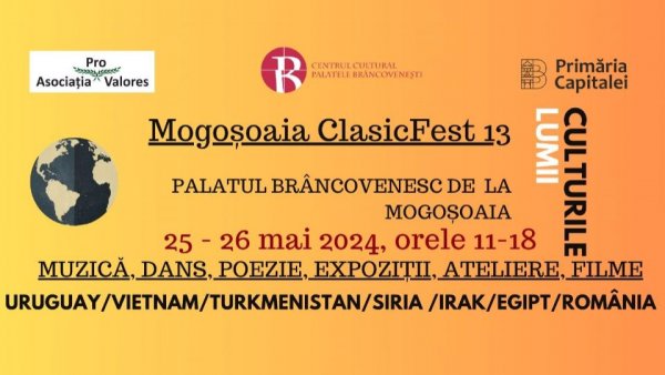 „Culturile lumii” la Mogoșoaia ClasicFest - concerte, spectacole de dans, expoziții, proiecții de film și ateliere, pe 25 și 26 mai