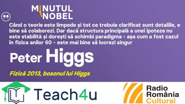 Minutul Nobel - Peter Higgs | PODCAST