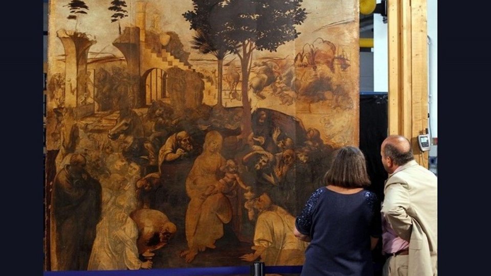 “Adorația magilor”, de Leonardo da Vinci, redată publicului