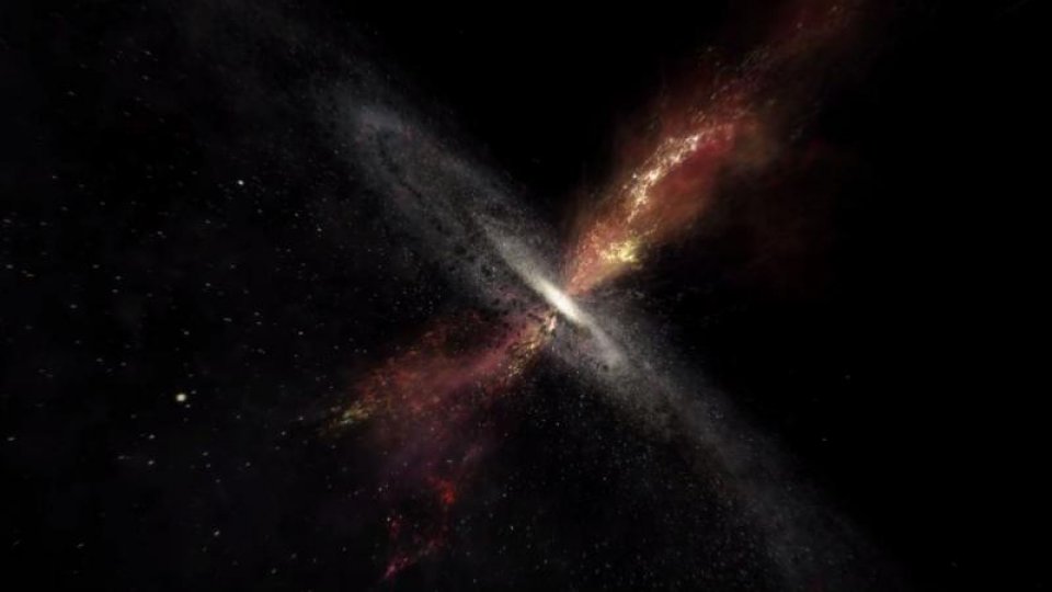 Noi stele se nasc în jeturile de materie expulzate de găurile negre