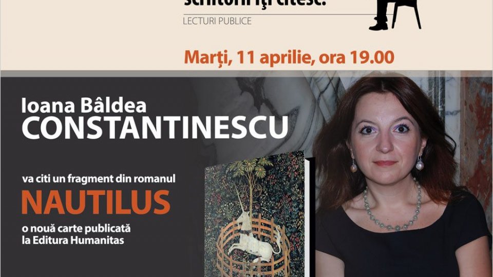 ​Ioana Bâldea Constantinescu, lectură publică din romanul 'Nautilus' - la Librăria Humanitas de la Cișmigiu