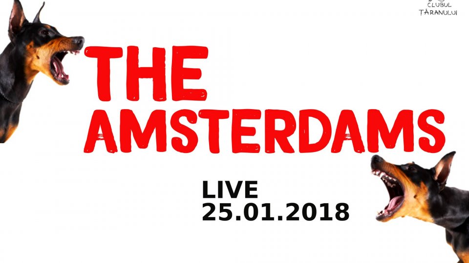 25 ianuarie, Clubul Taranului: The Amsterdams, muzica si oameni noi la primul live din 2018