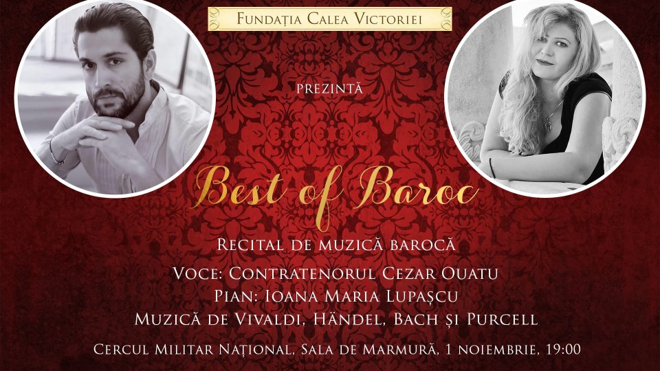 BEST of BAROC, recital de Gală cu Cezar Ouatu și Ioana Lupașcu