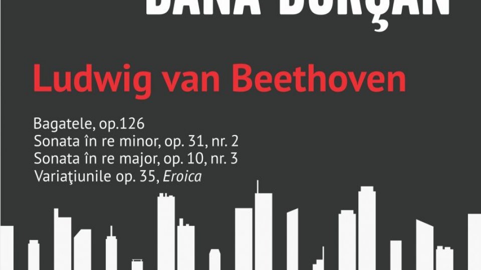 Recital Beethoven, cu pianista Dana Borșan, la Sala Radio