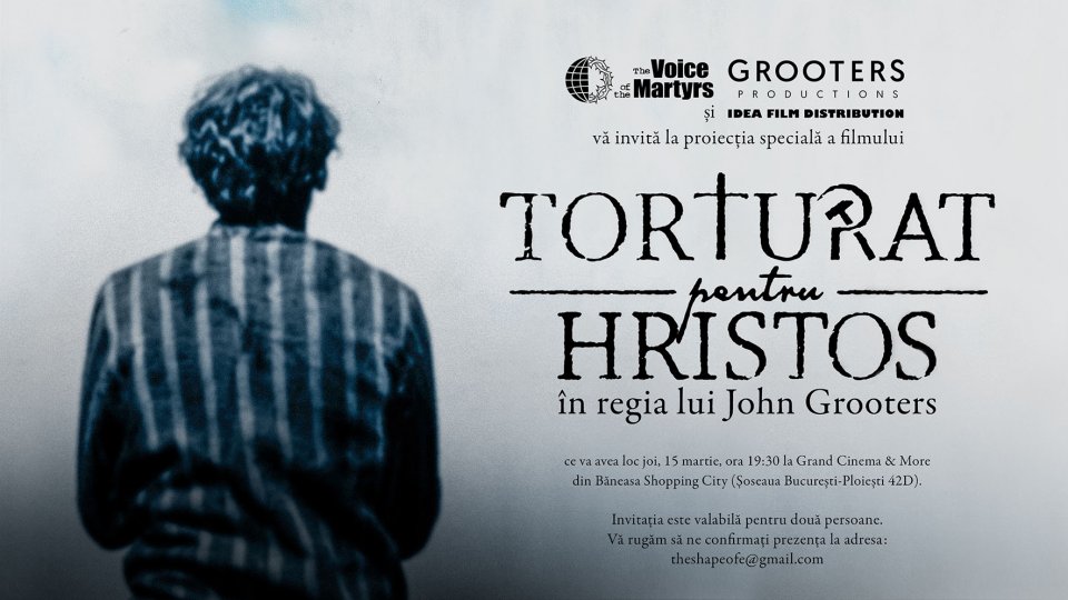 TORTURAT PENTRU HRISTOS - un film-eveniment produs integral în România