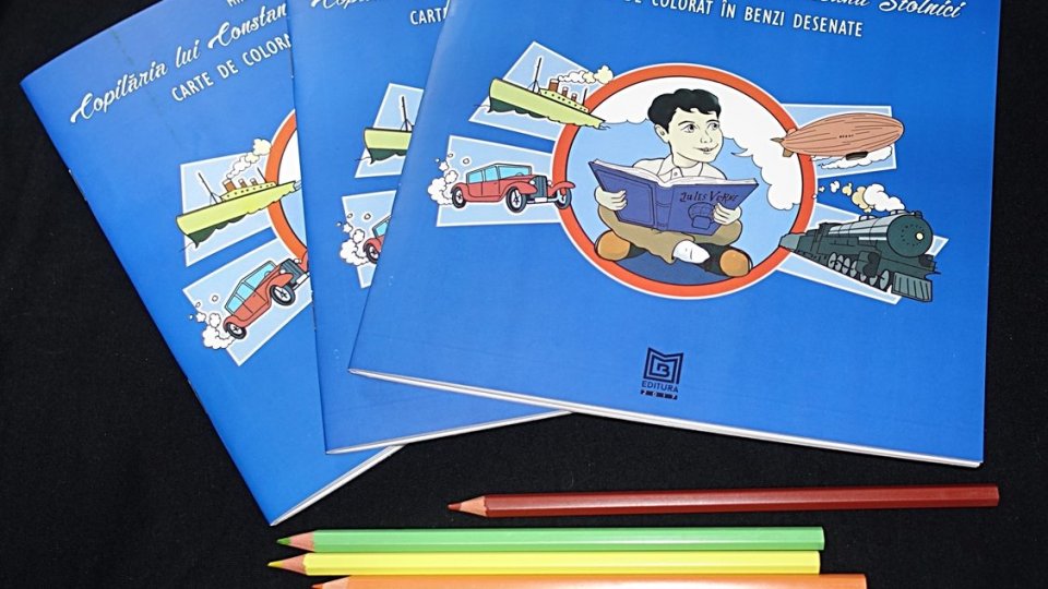 „Copilăria lui Constantin Bălăceanu Stolnici”,  carte de colorat în benzi desenate