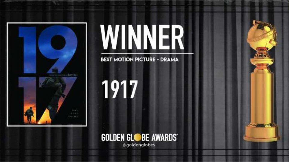 Globurile de Aur 2020 - ''1917'' s-a impus la categoria cel mai bun film-dramă