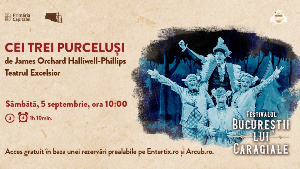 5-6 septembrie: Un nou weekend de  teatru în aer liber la Festivalul  „Bucureştii lui Caragiale”