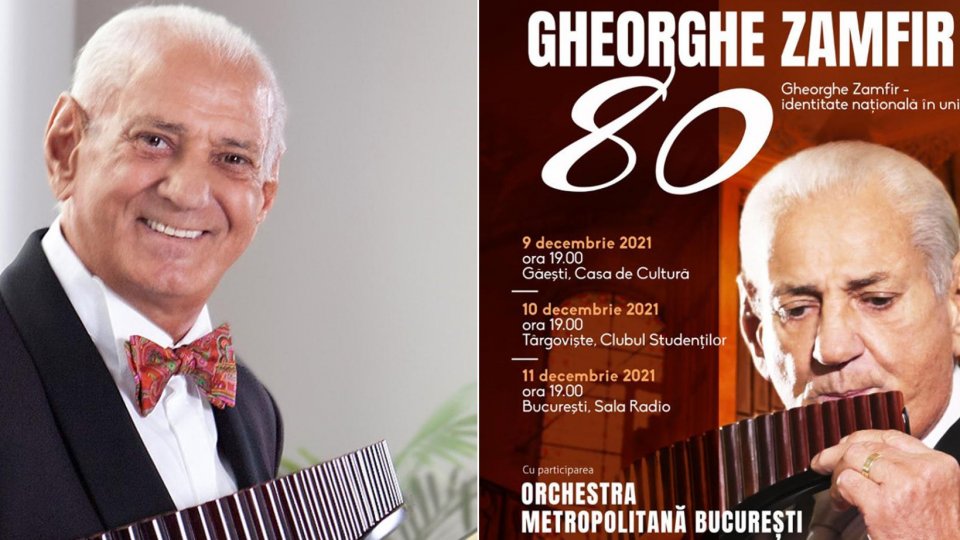 Gheorghe Zamfir 80, trei evenimente extraordinare în România, între 9 şi 11 decembrie