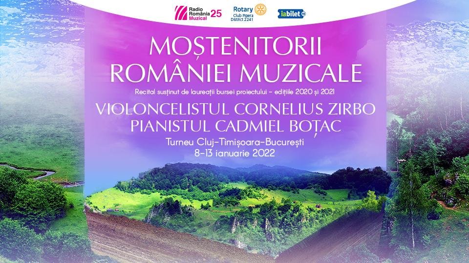 “Moștenitorii României muzicale”: turneu susținut de pianistul Cadmiel Boțac și violoncelistul Cornelius Zirbo