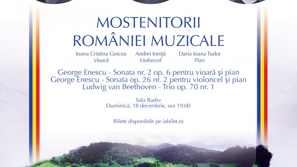 Un cadou special de Crăciun: concert cameral susținut la București de Ioana Cristina Goicea, Andrei Ioniță și Daria Tudor