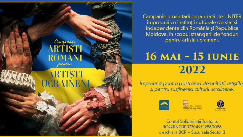 Teatrul Odeon se alătură campaniei „Artiști români pentru artiști ucraineni”