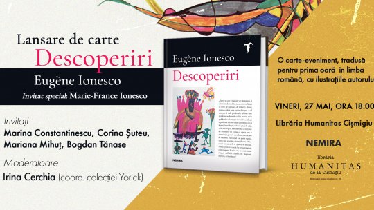 Editura Nemira lansează „Descoperiri” de Eugène Ionesco - o carte-eveniment, cu ilustrațiile inedite ale autorului