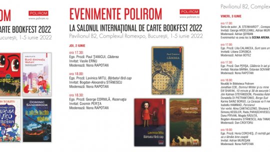 Editura Polirom la Bookfest 2022. Noutăţi, reduceri, evenimente