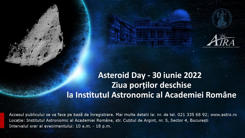 Asteroid Day 2022 - O zi a porților deschise la Institutul Astronomic al Academiei Române