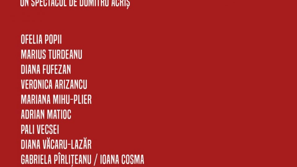 TNRS prezintă premiera „Livada de vișini”, un spectacol de Dumitru Acriș