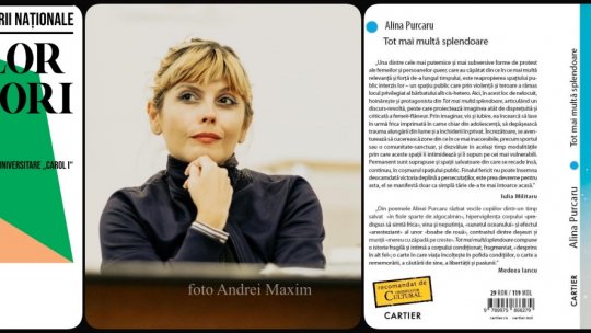 ”Tot mai multă splendoare” de Alina Purcaru a primit Premiul Cartea de Poezie a anului 2022