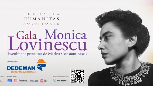 Pe 19 noiembrie Radio România Cultural transmite, în direct de la Ateneul Român, Gala Monica Lovinescu