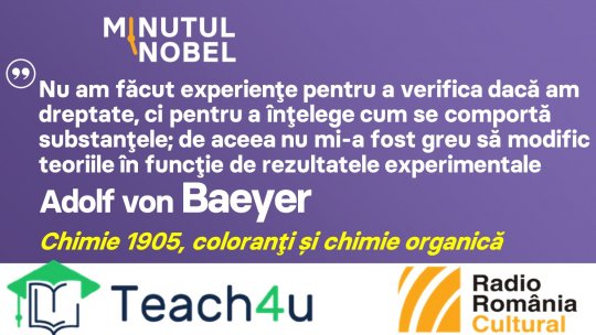 Minutul Nobel - Adolf von Baeyer I PODCAST