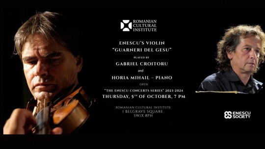 Noua Serie a Concertelor Enescu la ICR Londra se deschide în acordurile viorii lui Enescu mânuite magistral de Gabriel Croitoru