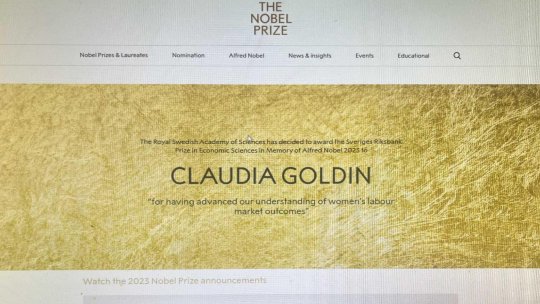 Știința 360 - 9 octombrie 2023 - Claudia Goldin, Universitatea Harvard, SUA - laureata  Premiul Băncii Centrale a Suediei în Științe Economice în Memoria lui Alfred Nobel pentru anul 2023