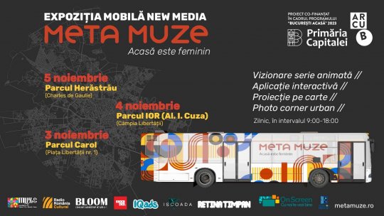 Expoziția META MUZE adusă în străzile Capitalei pentru a promova egalitatea de gen