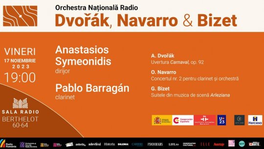 Sub semnul Spaniei: clarinetistul PABLO BARRAGÁN cântă o lucrare semnată de ÓSCAR NAVARRO, în primă audiție în România