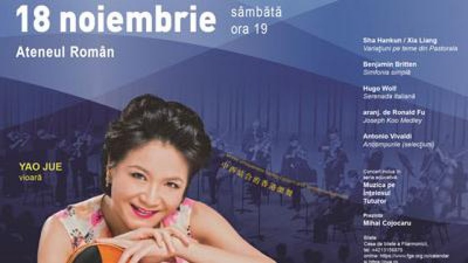 Orchestră de Guinness Book la Ateneu: Orchestra de Coarde din Hong Kong, concert extraordinar, sâmbătă, 18 noiembrie