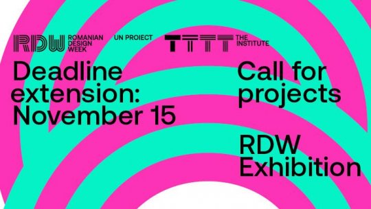 The Institute extinde termenul de înscriere al proiectelor pentru RDW Exhibition 2024