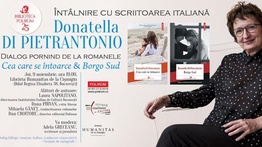 Biblioteca Polirom – 25 de ani. Scriitoarea italiană Donatella Di Pietrantonio, în România