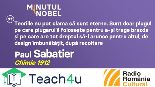 Minutul Nobel - Paul Sabatier I PODCAST