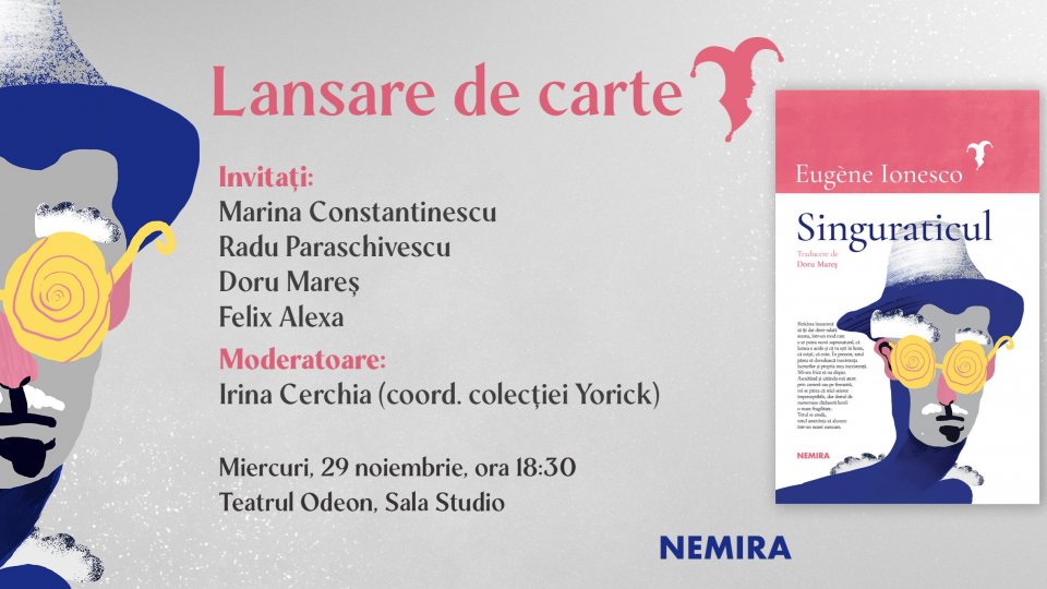 Singuraticul de Eugène Ionesco – singurul roman al dramaturgului se lansează în traducere în limba română la Editura Nemira