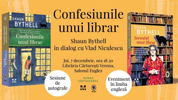 Shaun Bythell, faimosul librar și autor scoțian, vine în România
