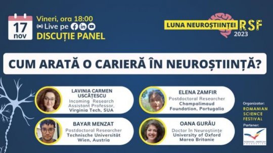 Idei în nocturnă. Diaspora. Dincolo de granițe - 30 noiembrie 2023 - ”Cum arată o carieră în neuroștiință?”