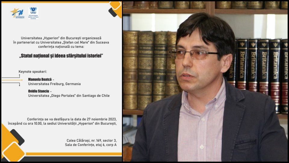 Născut în România: Gelu Sabău -  "Statul național și ideea sfîrșitului istoriei" - 2 decembrie 2023, ora 16:00