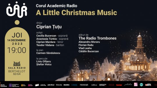 Concerte speciale de Crăciun, la Sala Radio