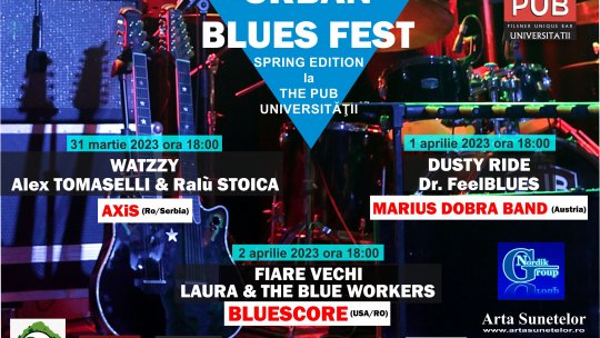 URBAN BLUES FEST #3, Spring edition va avea loc între 31 martie şi 2 aprilie la The Pub