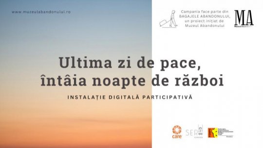 Ultima zi de pace, întâia noapte de război: Instalație digitală participativă