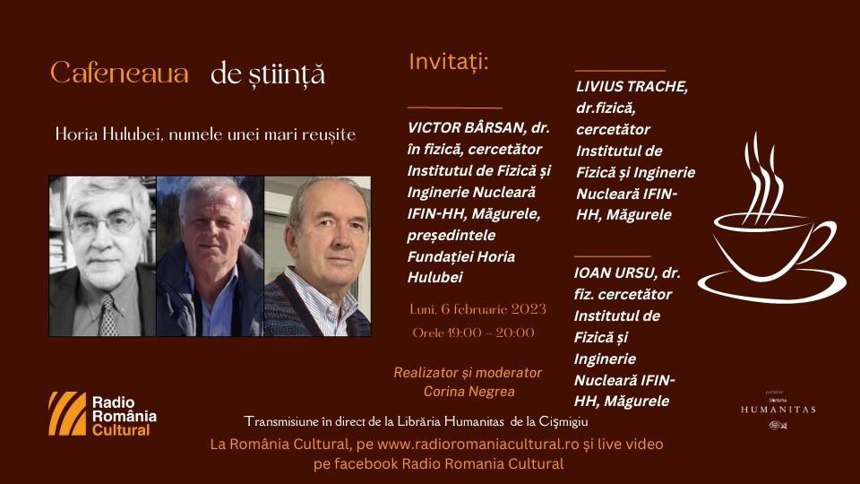 Cafeneaua de știință - Horia Hulubei, numele unei mari reușite
