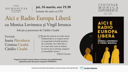 Aici e Radio Europa Liberă – 5 ore, 26 de minute și 52 de secunde, cu Monica Lovinescu, Virgil Ierunca și invitații lor