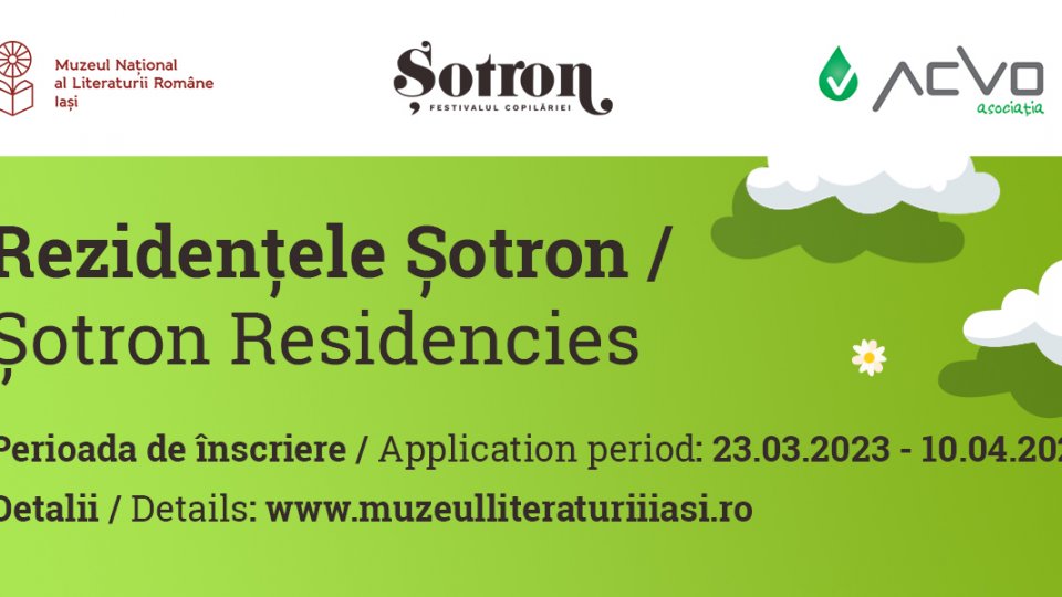 Rezidențele Șotron, ediția a II-a: 3 burse de creație pentru autori din România și Ucraina