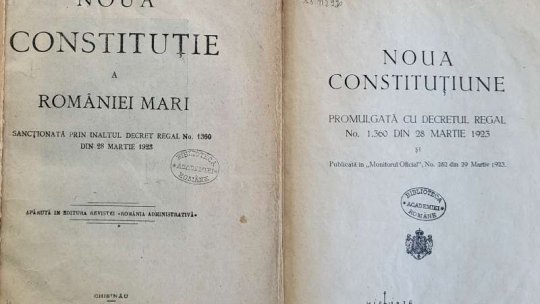 Timpul prezent - Ioan Stanomir despre Constituţia din 1923 şi „democraţia de vitrină”