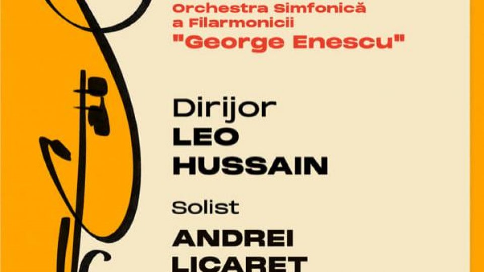 Dirijorul Leo Hussain şi pianistul Andrei Licareţ interpretează Rahmaninov şi Sibelius la Ateneul Român