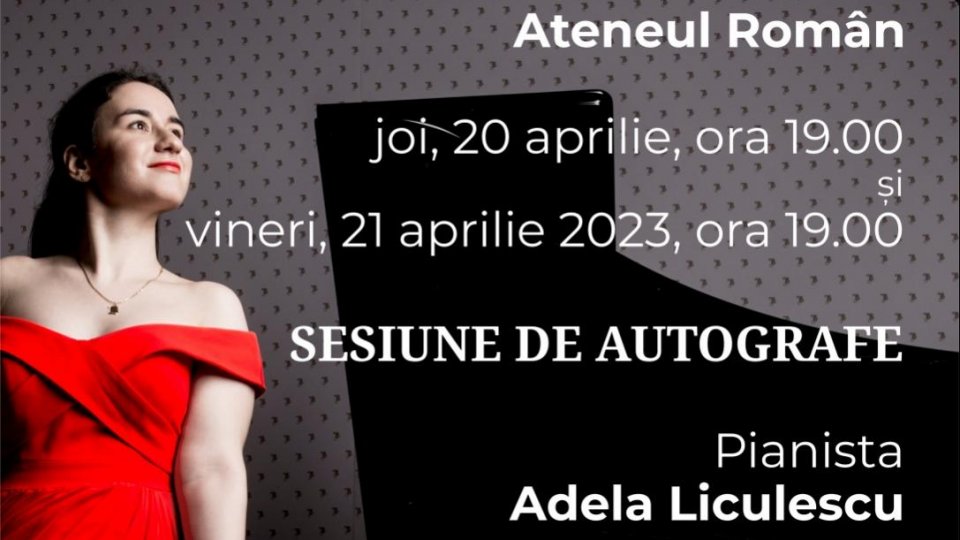Sesiune de autografe Adela Liculescu la Ateneul Român