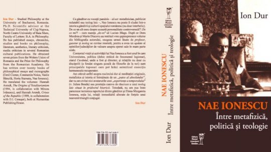 Texte şi pretexte: Nae Ionescu, din nou în actualitate: omul, opera, epoca. Invitat: filosoful Ion Dur