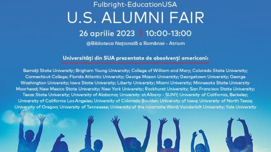 U.S. Alumni Fair prezintă 30 de universități americane tinerilor români