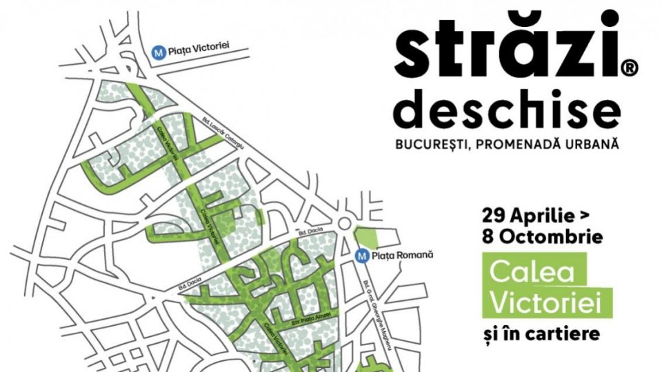 Începe cel mai popular eveniment outdoor al Capitalei –  „Străzi deschise – Bucureşti, Promenadă urbană”