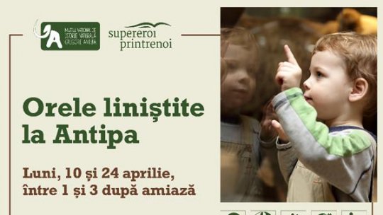 Orele liniştite la Antipa - Luni, 10 și 24 aprilie 2023, între orele 13:00 - 15:00