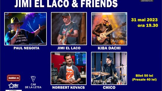 Jimi El Laco & Friends debutează la Trocadero Blues Nights